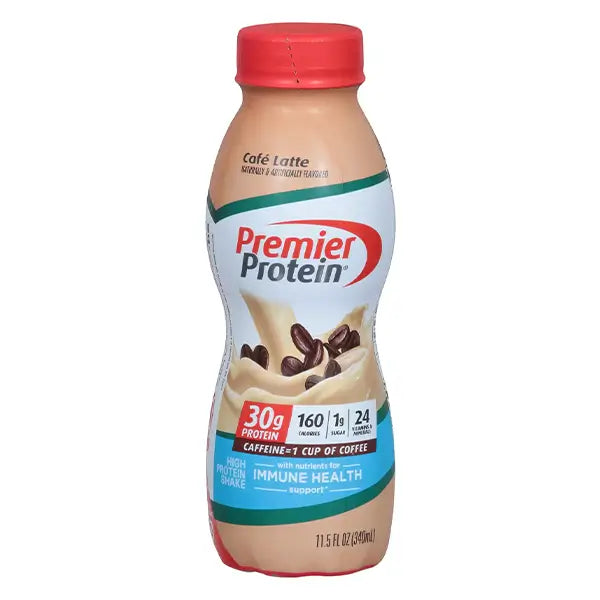Premier Protein High Protein Shake Café Latte 340ml - Energy Boost - Premier Protein